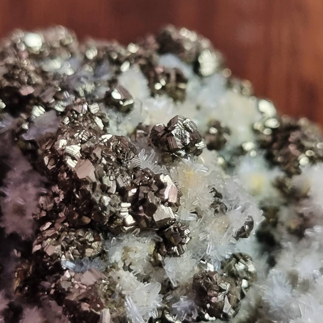 pyrite chalcopyrite quartz crystal cluster clearance sale offer