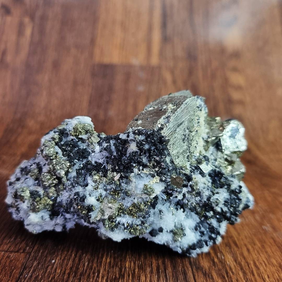 pyrite chalcopyrite quartz sphalerite crystal cluster clearance sale offer