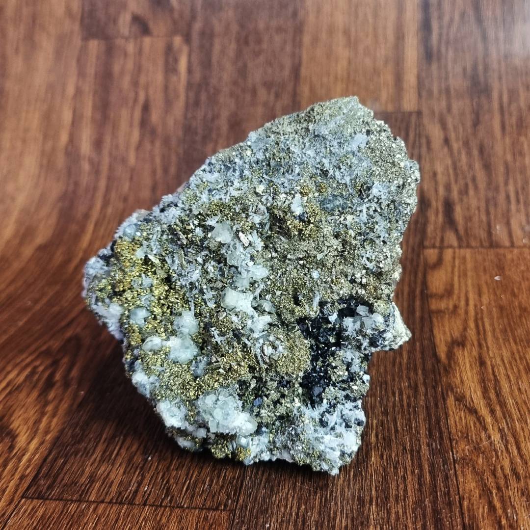 pyrite chalcopyrite fluorescent apatite quartz sphalerite crystal cluster clearance sale offer