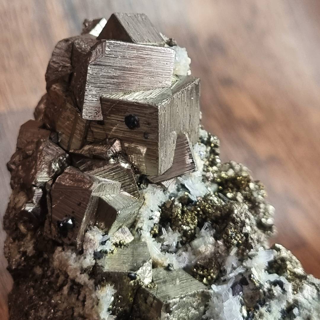 pyrite chalcopyrite quartz sphalerite crystal cluster clearance sale offer