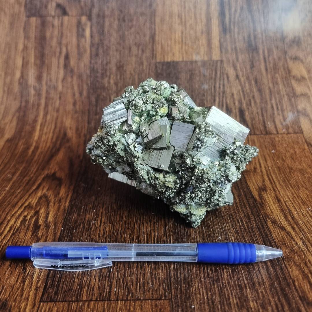 pyrite chalcopyrite quartz crystal cluster clearance sale offer