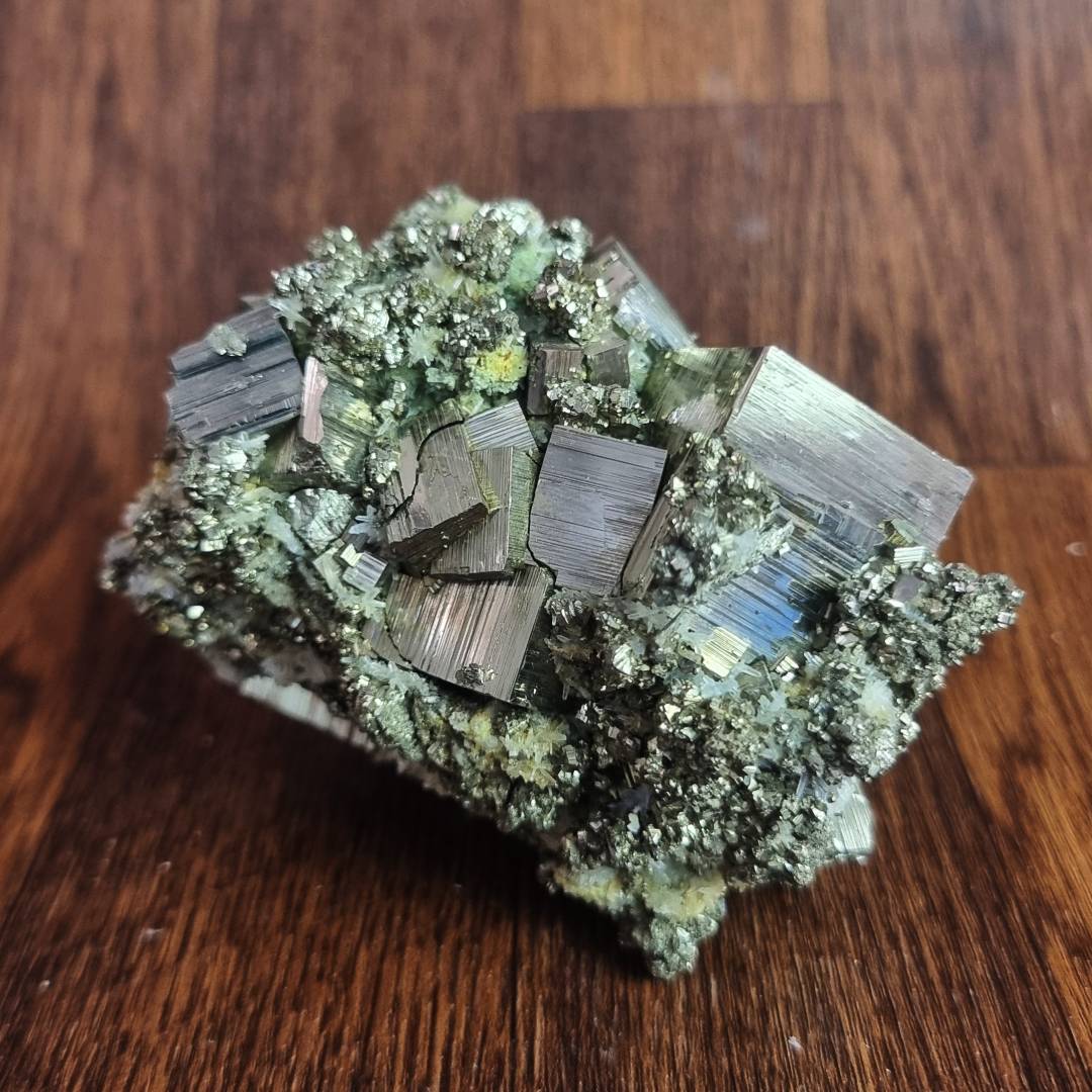 pyrite chalcopyrite quartz crystal cluster clearance sale offer