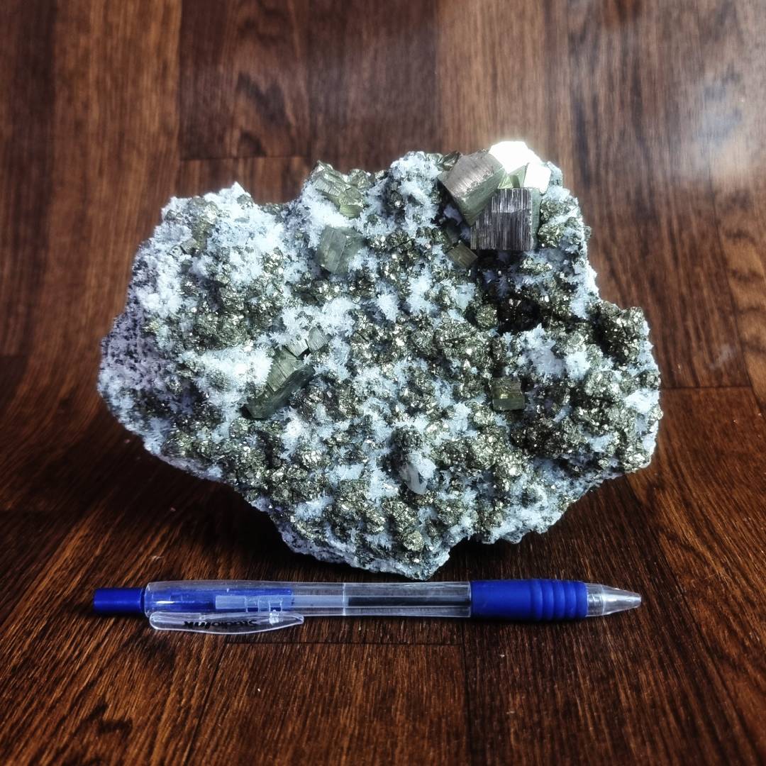 pyrite chalcopyrite quartz crystal cluster clearance sale offer