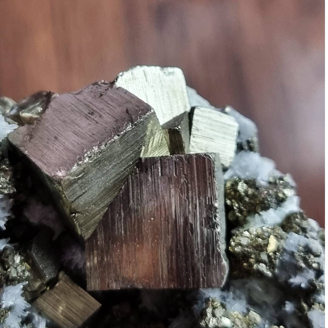 pyrite chalcopyrite quartz crystal cluster clearance sale offer