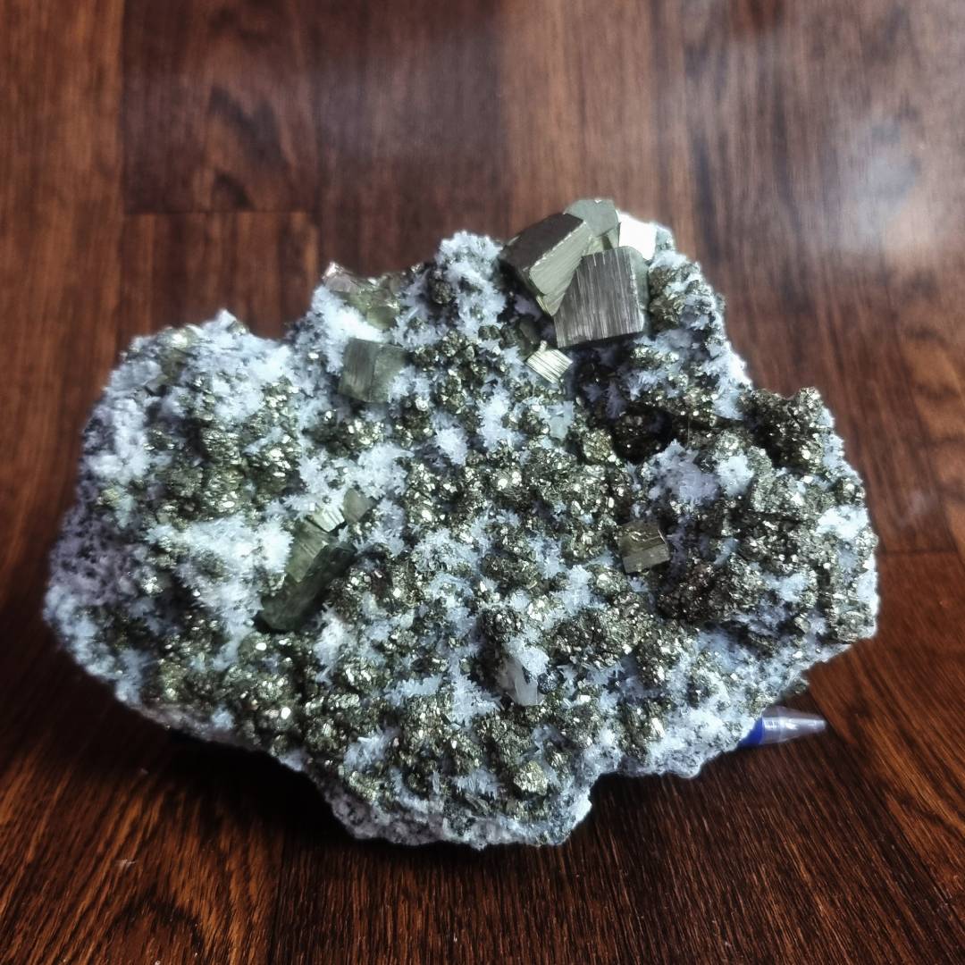 pyrite chalcopyrite quartz crystal cluster clearance sale offer