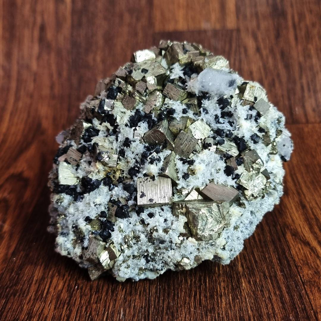 pyrite quartz CHALCOPYRITE fluorescent calcite crystal cluster clearance sale order