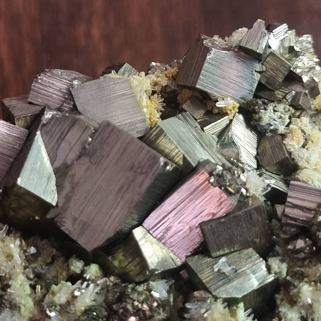 pyrite chalcopyrite quartz crystal cluster clearance sale offer