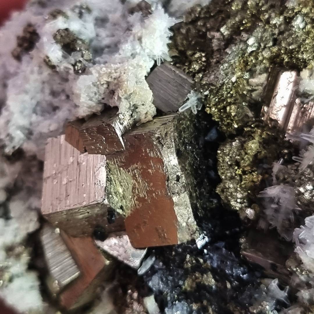 pyrite chalcopyrite quartz sphalerite crystal cluster clearance sale offer