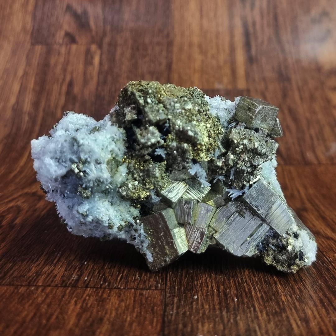 pyrite chalcopyrite quartz sphalerite crystal cluster clearance sale offer