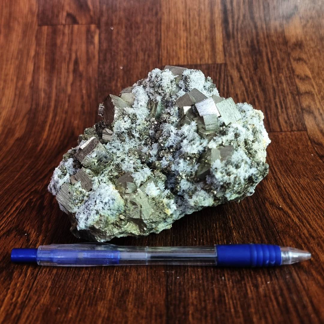 pyrite chalcopyrite quartz crystal cluster clearance sale offer