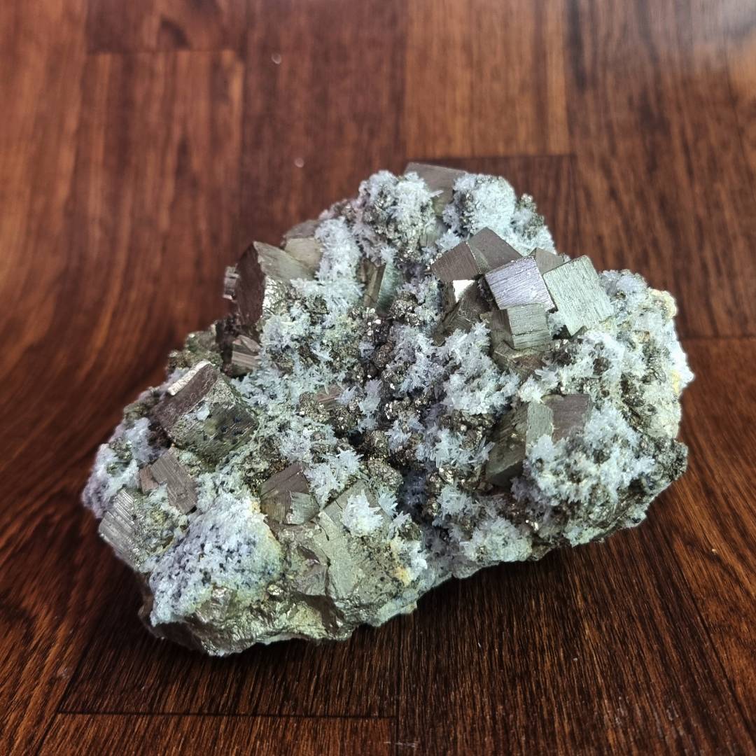 pyrite chalcopyrite quartz crystal cluster clearance sale offer