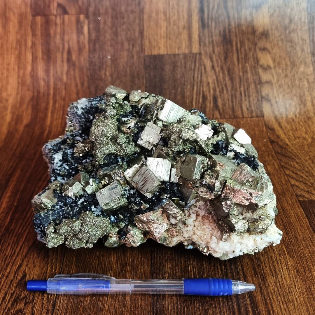 pyrite chalcopyrite quartz sphalerite crystal cluster clearance sale offer