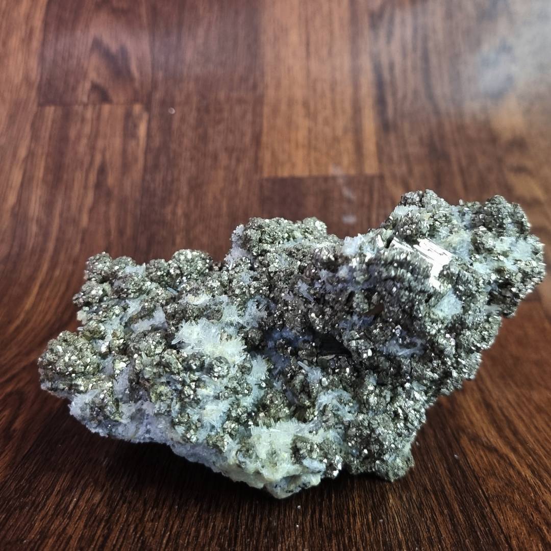 pyrite chalcopyrite quartz crystal cluster clearance sale offer