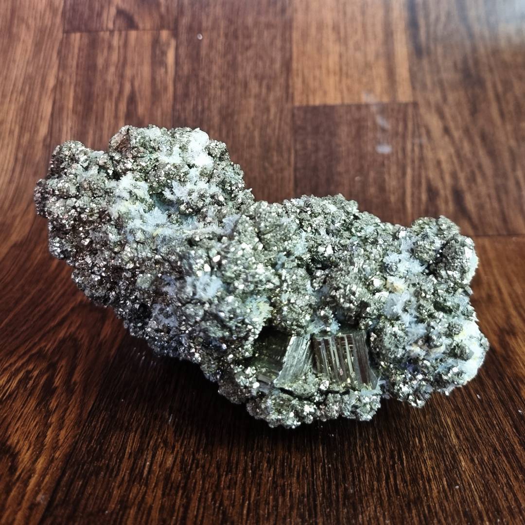 pyrite chalcopyrite quartz crystal cluster clearance sale offer