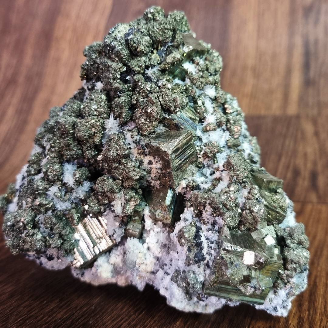 pyrite chalcopyrite sphalerite quartz crystal cluster clearance sale offer