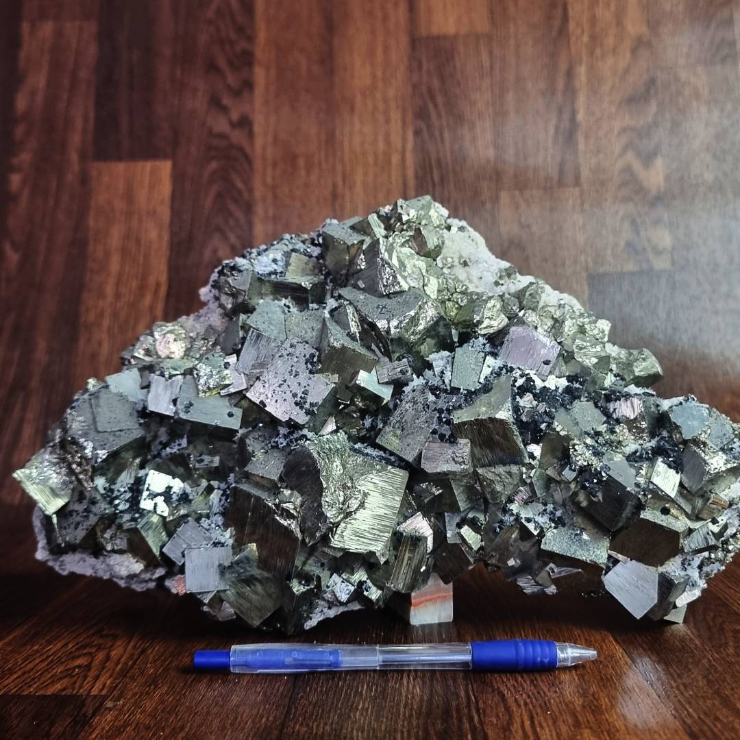 pyrite chalcopyrite sphalerite quartz crystal cluster clearance sale offer