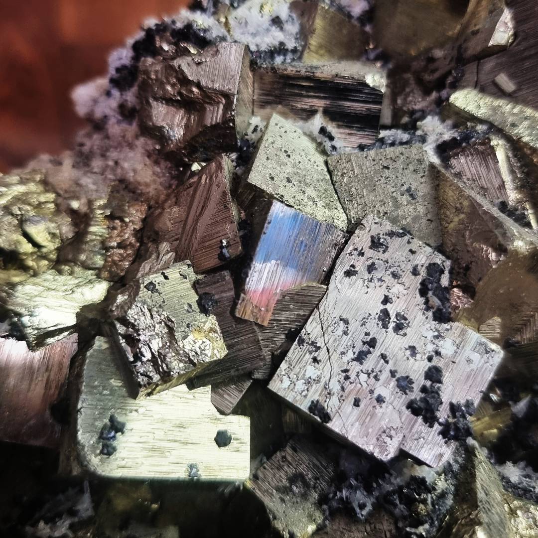 pyrite chalcopyrite sphalerite quartz crystal cluster clearance sale offer