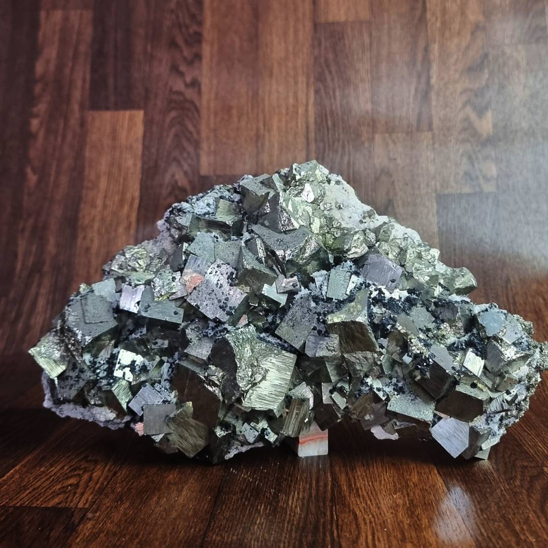 pyrite chalcopyrite sphalerite quartz crystal cluster clearance sale offer