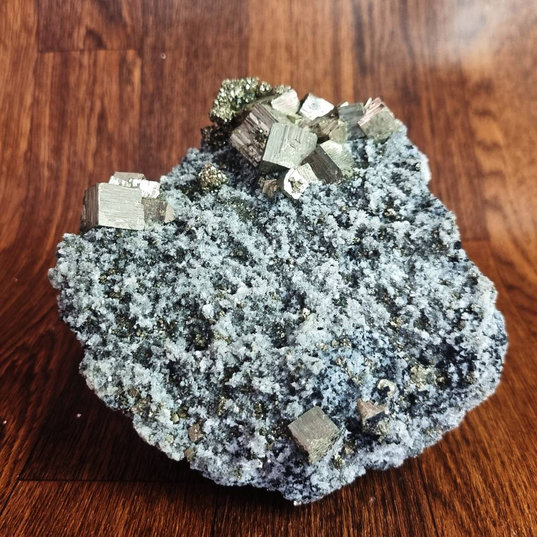pyrite chalcopyrite sphalerite quartz crystal cluster clearance sale offer