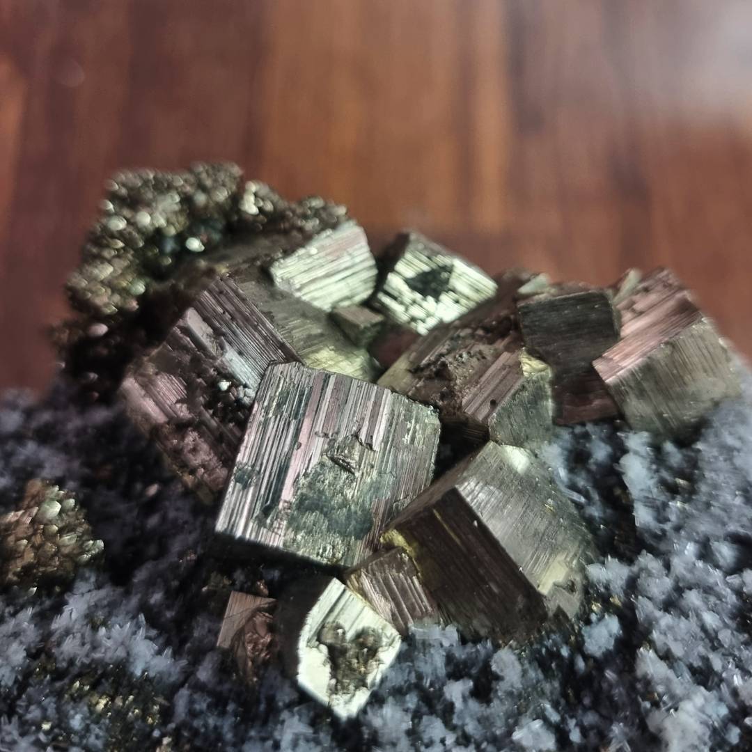 pyrite chalcopyrite sphalerite quartz crystal cluster clearance sale offer