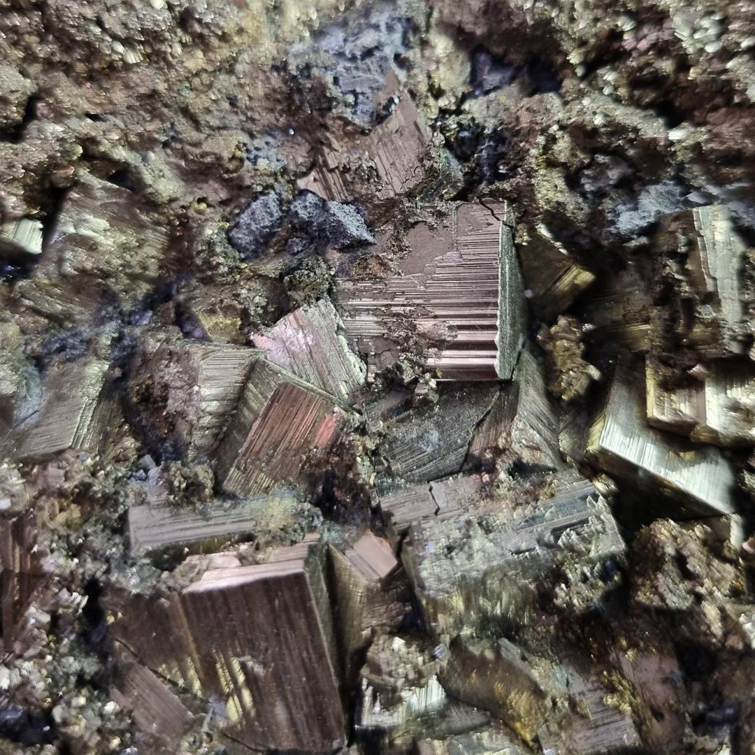 pyrite chalcopyrite quartz sphalerite crystal cluster clearance sale offer