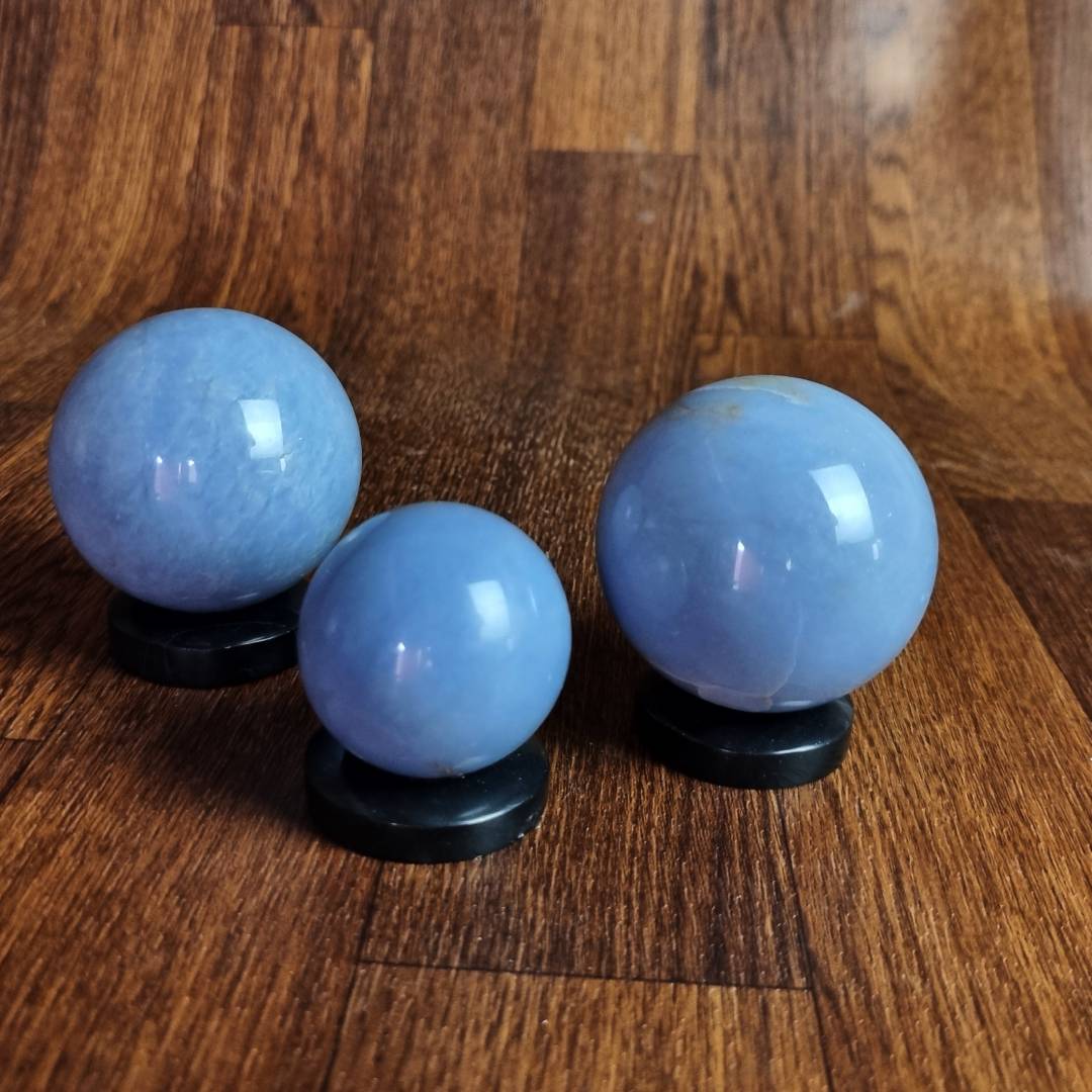 Angelite spheres Clearance sale offer