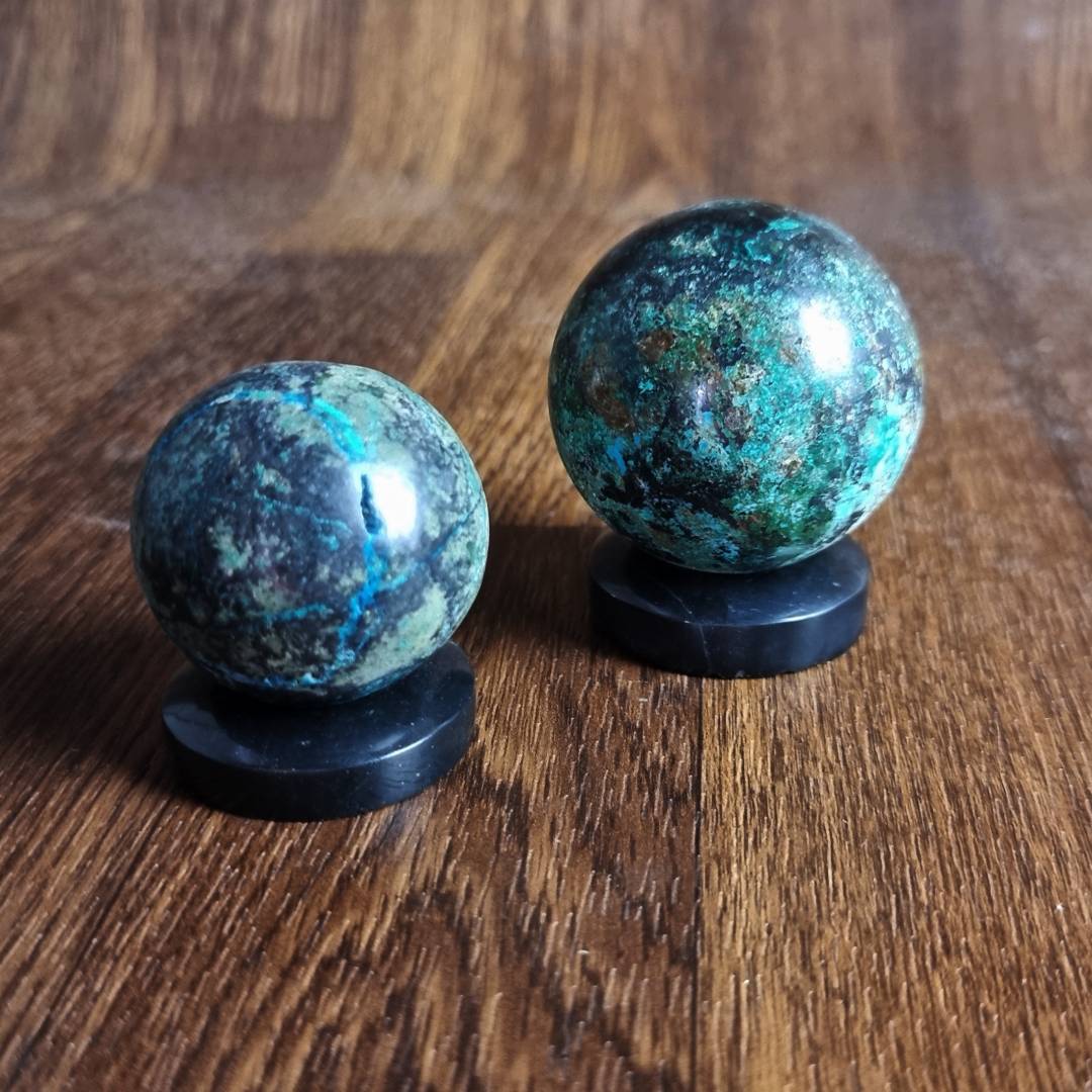 Chrysocolla spheres Clearance sale offer