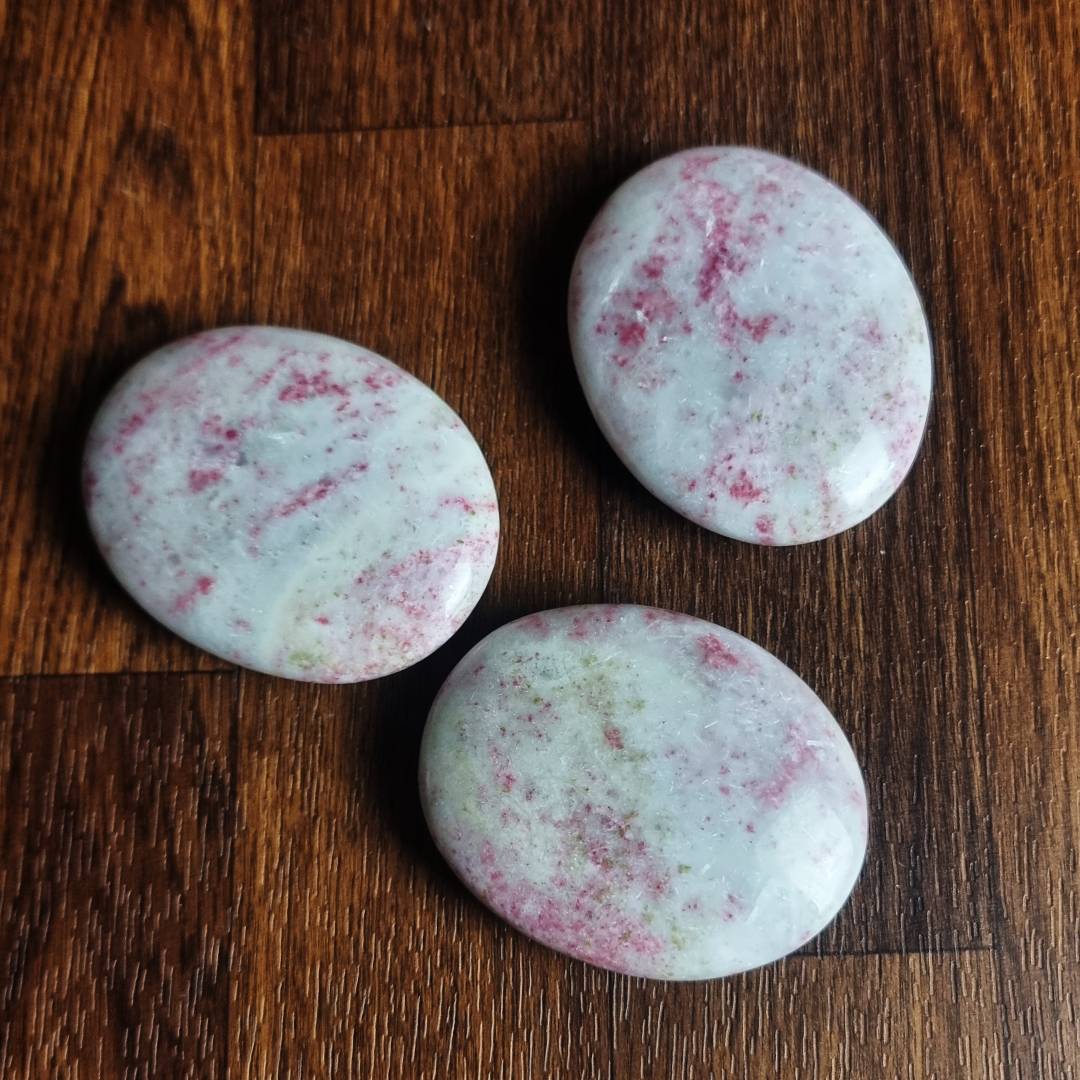"Cinnabrite" palmstones clearance sale offer