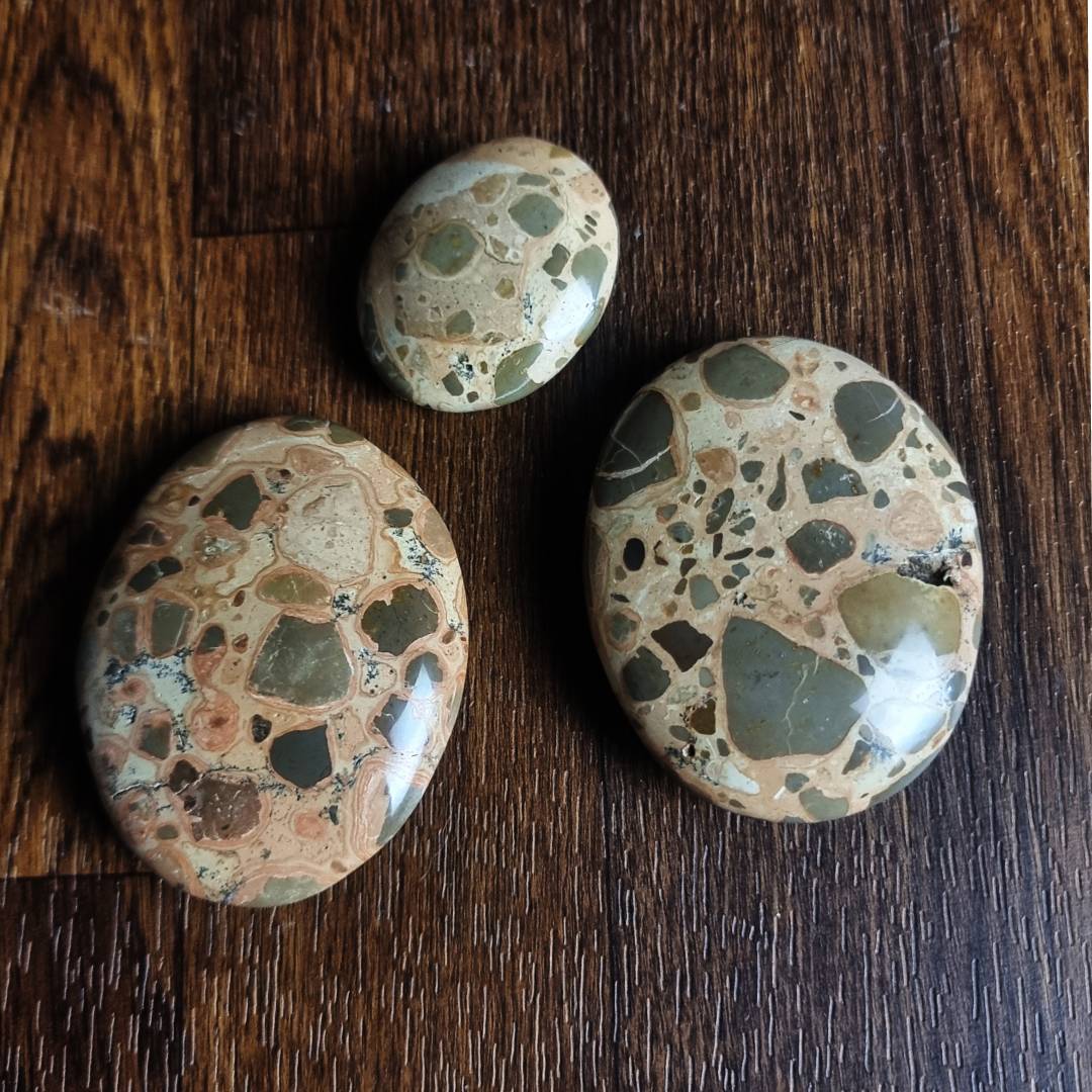 Leopardite palmstones clearance sale offer