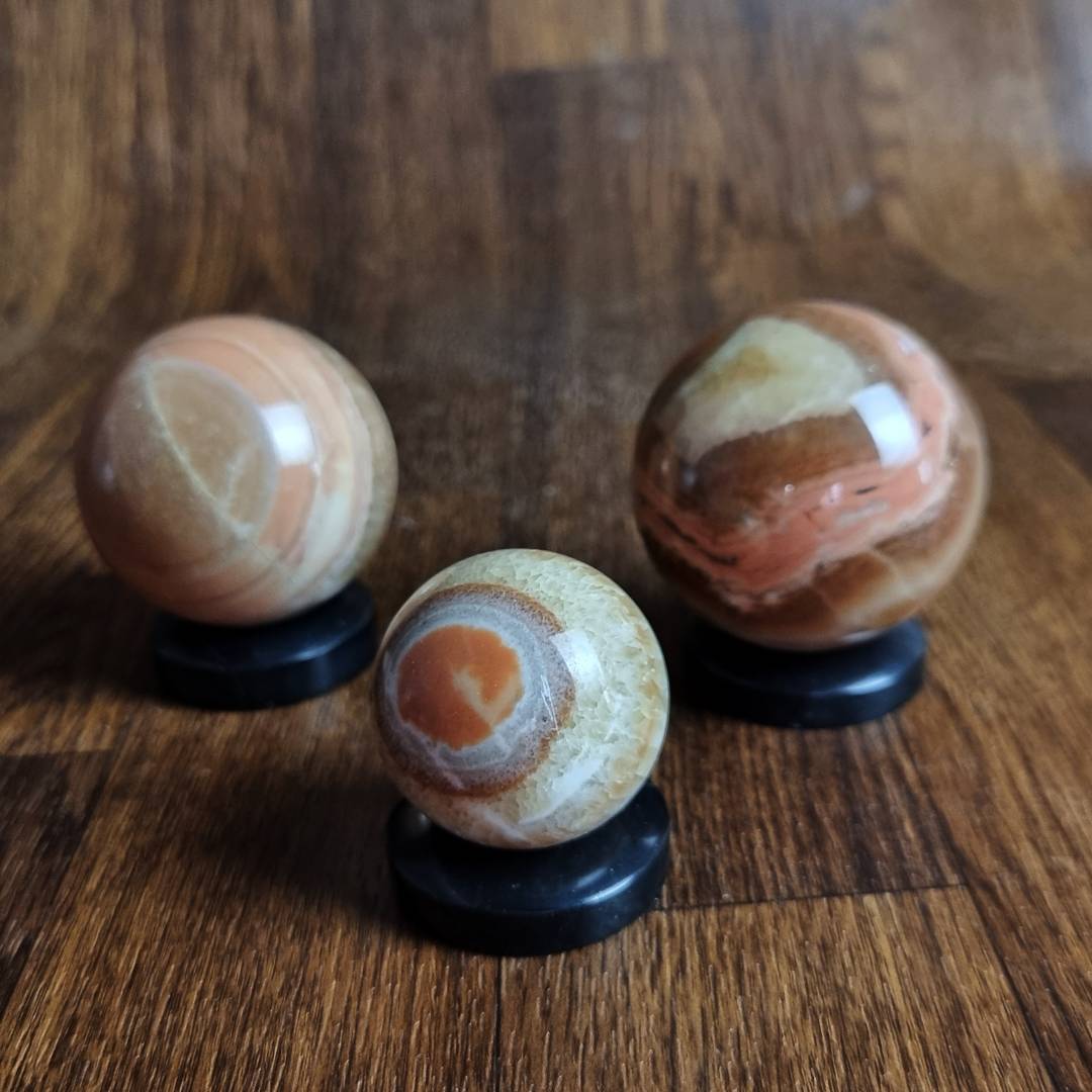 Tiger Aragonite spheres Clearance sale offer