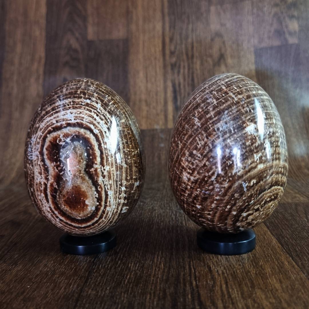 Huge hand-made aragonite eggs clearance sale offer