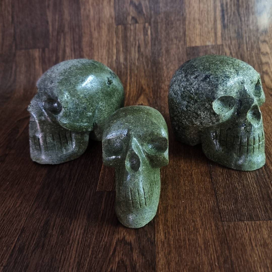 epidote skulls clearance sale offer