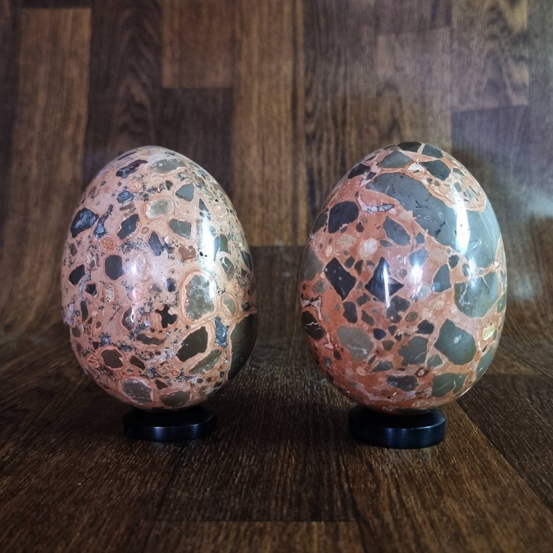 Huge hand-made Leopardite eggs clearance sale offer
