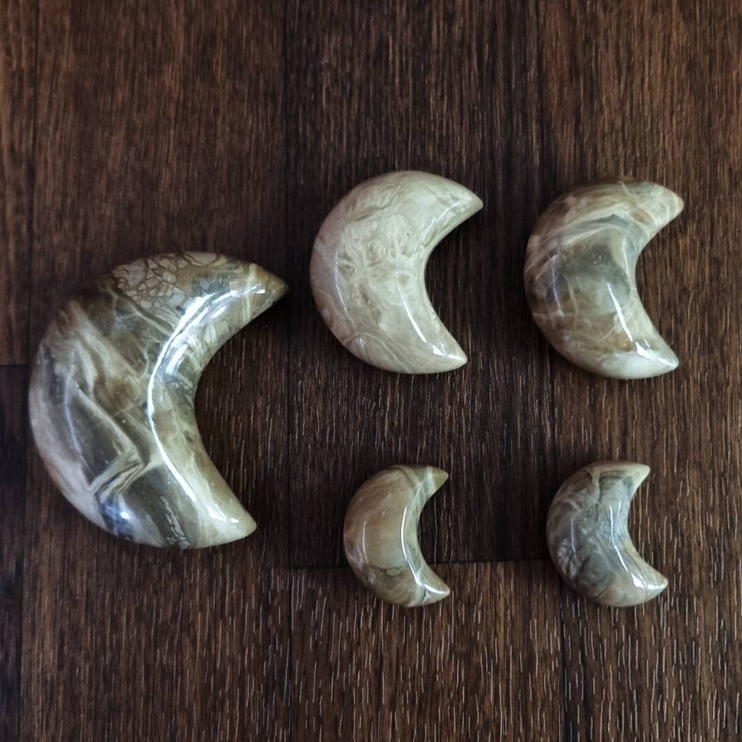 caramel calcite moons clearance sale offer