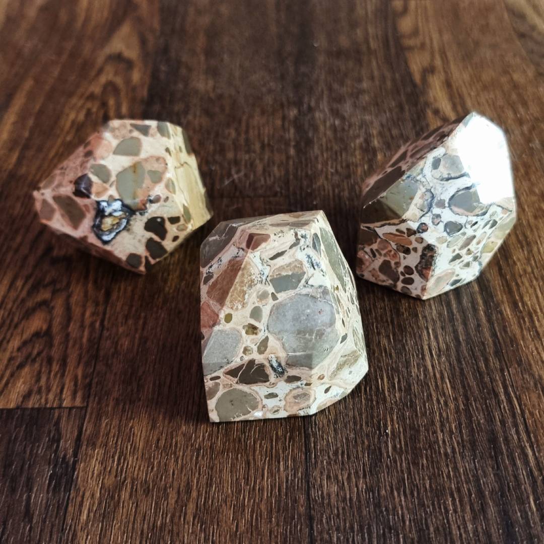 diamond shaped Leopardite free forms clearance sale offer