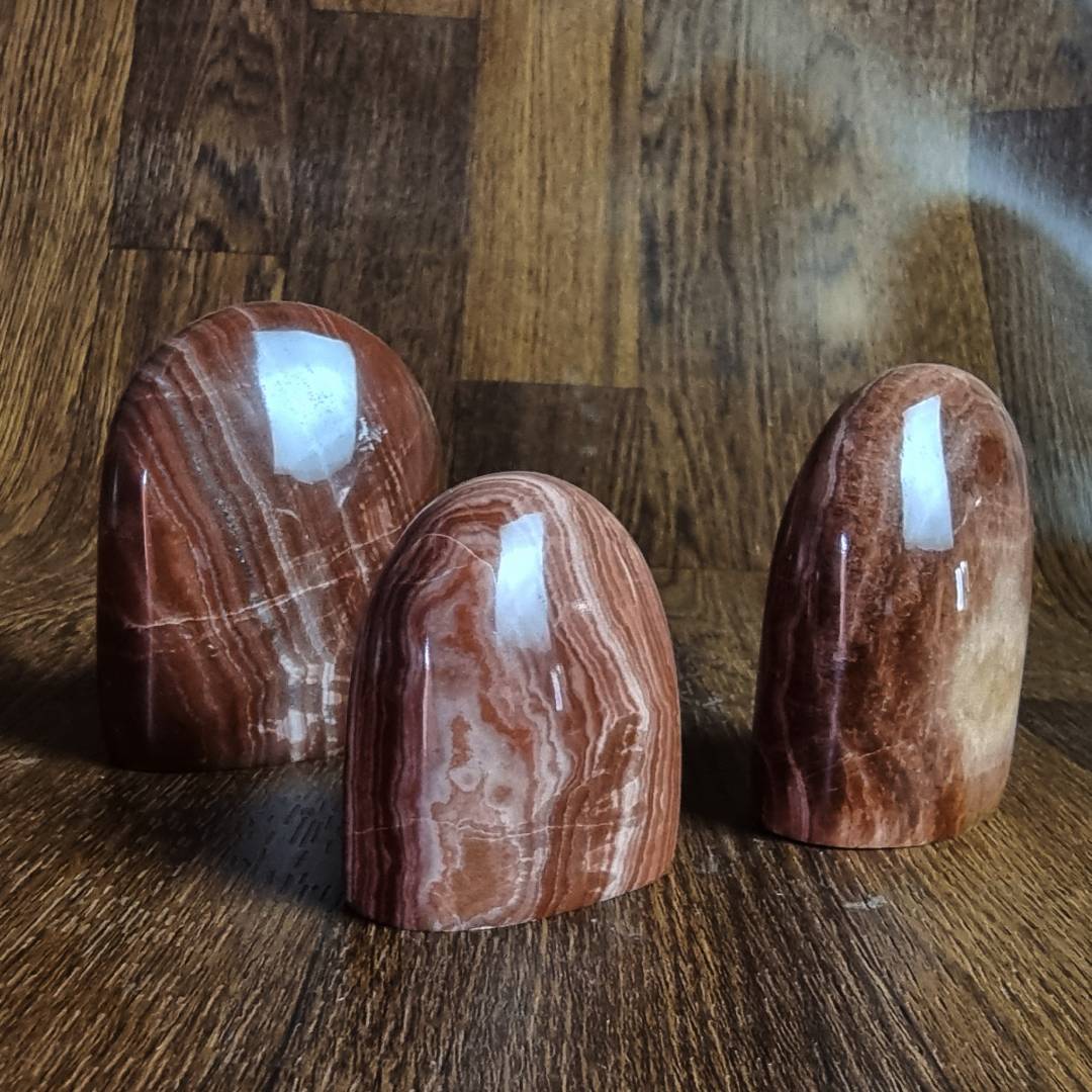 tongue-shaped red aragonite free-forms clearance sale offer