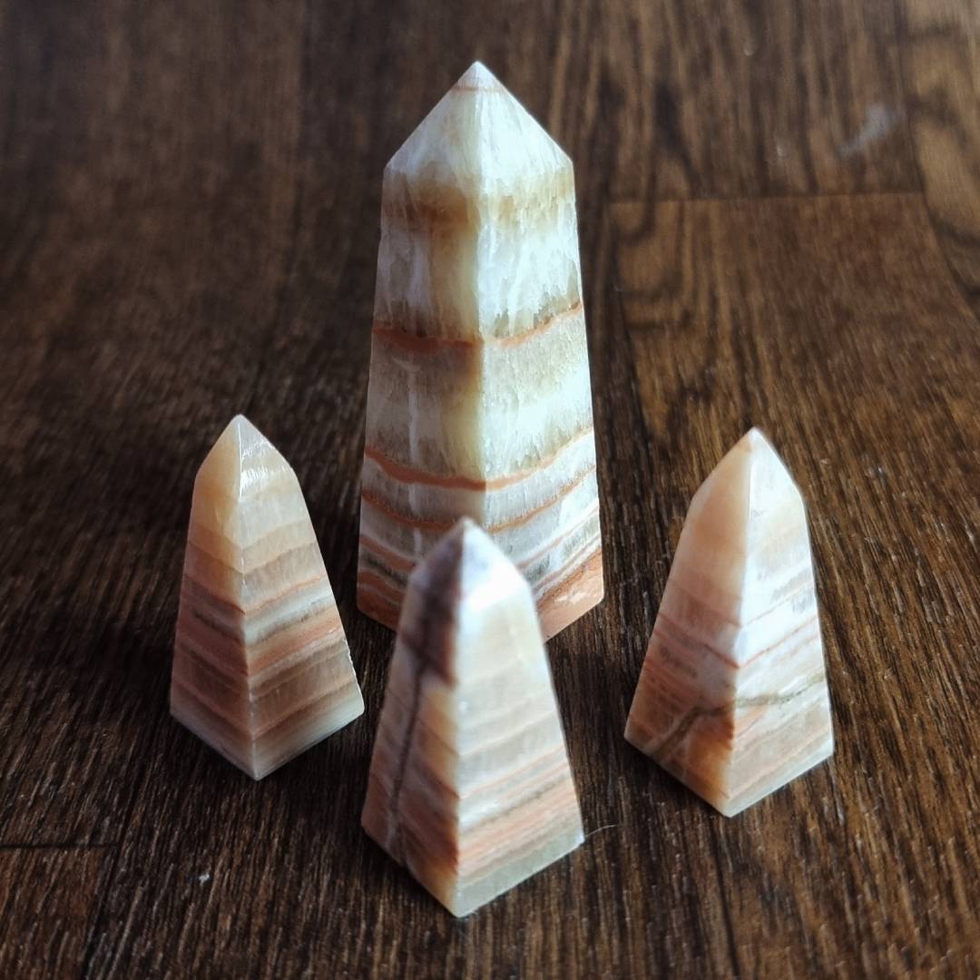 tiger aragonite towers obelisks clearance sale offer